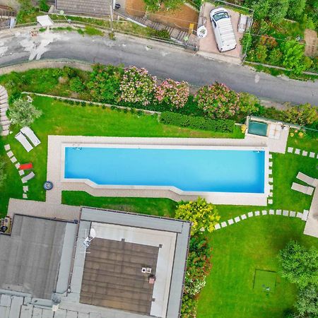 Piscina Panoramica - La Casa Volante Villa Soiano Del Lago Bagian luar foto